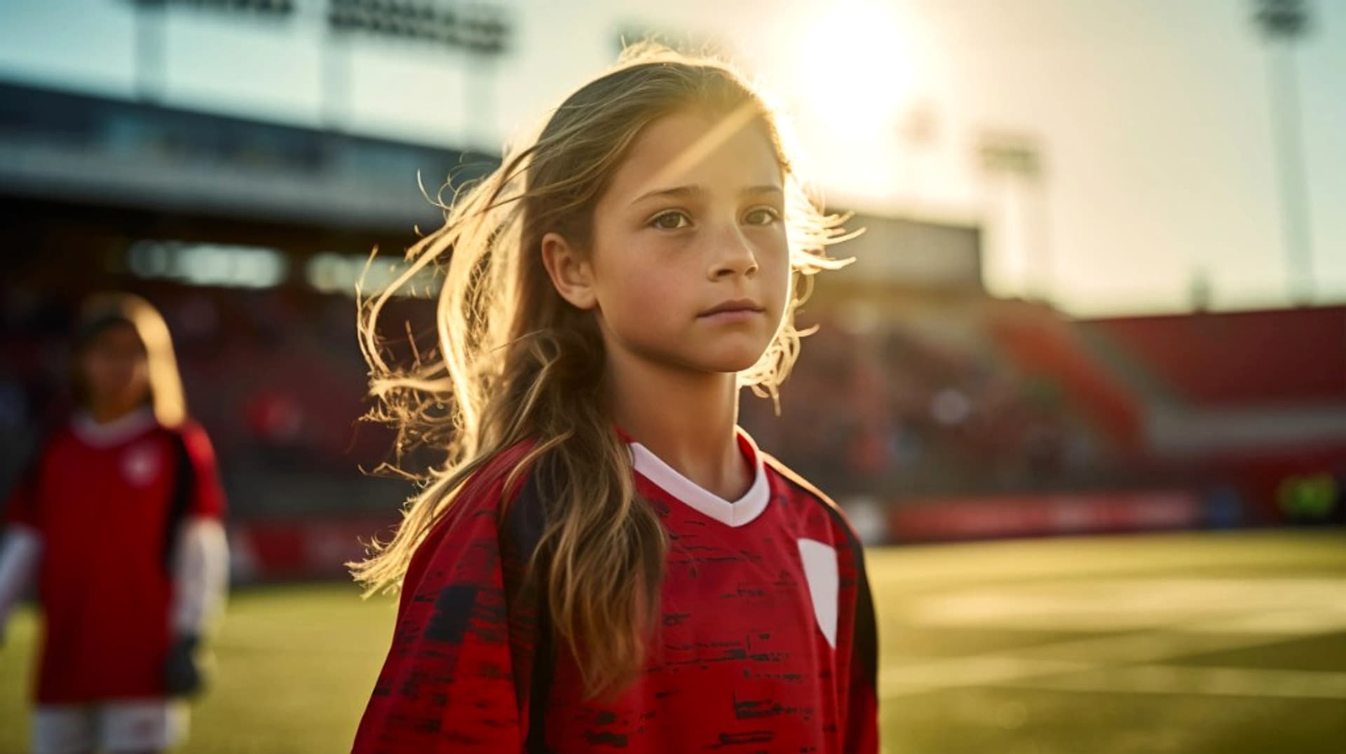 Young academy player on the pitch